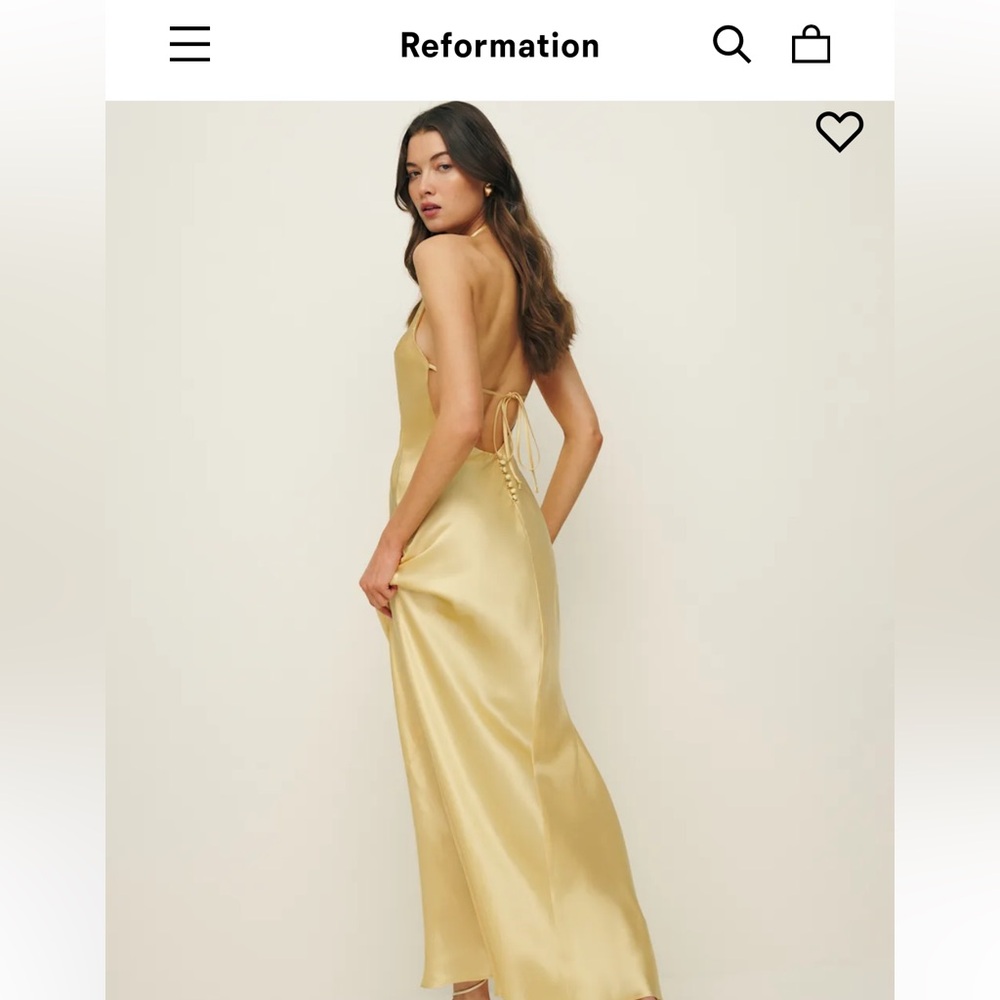 Reformation Jeany Silk Dress